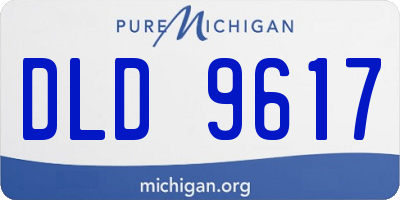MI license plate DLD9617