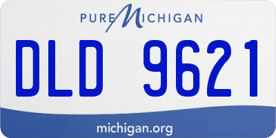MI license plate DLD9621