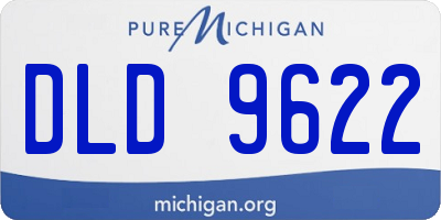 MI license plate DLD9622