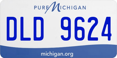 MI license plate DLD9624