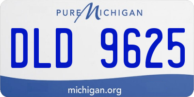 MI license plate DLD9625