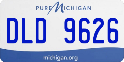 MI license plate DLD9626
