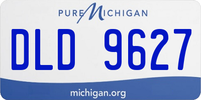 MI license plate DLD9627