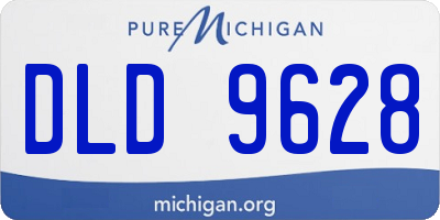 MI license plate DLD9628