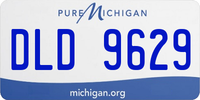 MI license plate DLD9629
