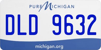 MI license plate DLD9632