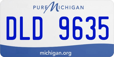 MI license plate DLD9635