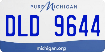 MI license plate DLD9644