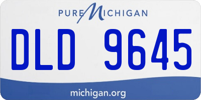 MI license plate DLD9645