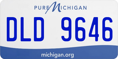 MI license plate DLD9646