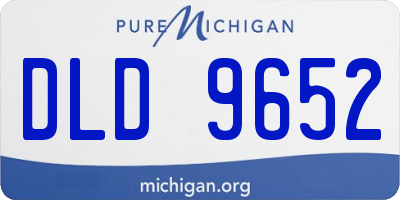 MI license plate DLD9652