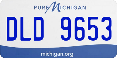MI license plate DLD9653