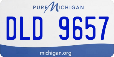 MI license plate DLD9657