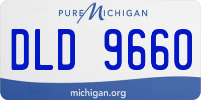 MI license plate DLD9660