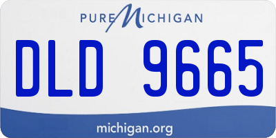 MI license plate DLD9665