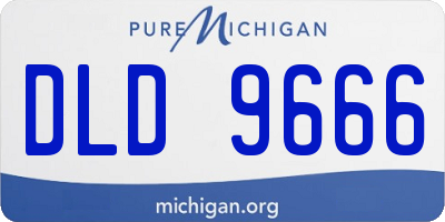 MI license plate DLD9666