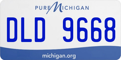 MI license plate DLD9668