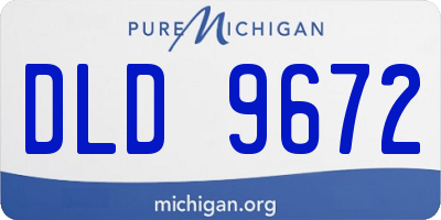 MI license plate DLD9672