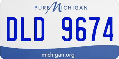 MI license plate DLD9674