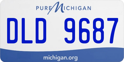 MI license plate DLD9687