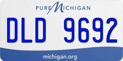MI license plate DLD9692