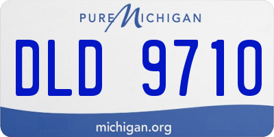 MI license plate DLD9710