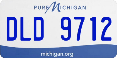 MI license plate DLD9712