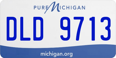 MI license plate DLD9713