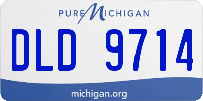 MI license plate DLD9714