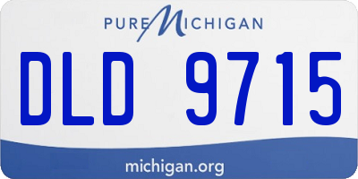 MI license plate DLD9715