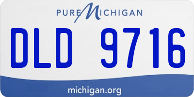 MI license plate DLD9716