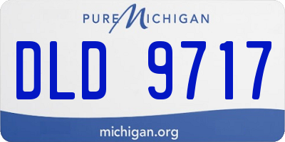 MI license plate DLD9717