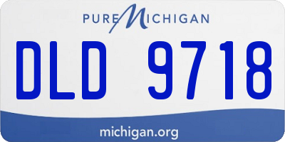 MI license plate DLD9718