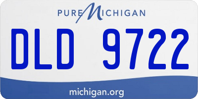 MI license plate DLD9722