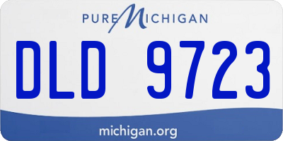 MI license plate DLD9723