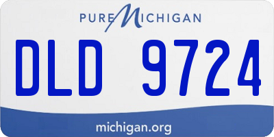 MI license plate DLD9724