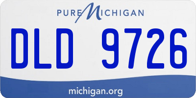 MI license plate DLD9726