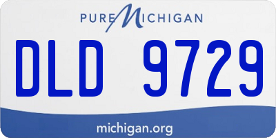 MI license plate DLD9729