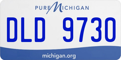 MI license plate DLD9730