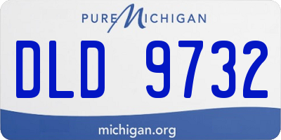 MI license plate DLD9732