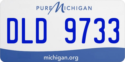 MI license plate DLD9733