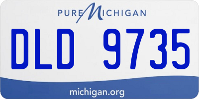 MI license plate DLD9735