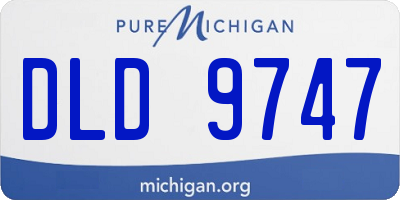 MI license plate DLD9747