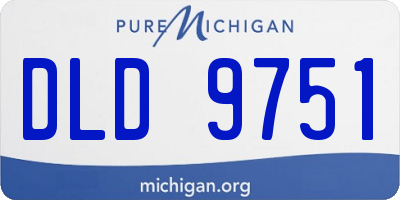 MI license plate DLD9751