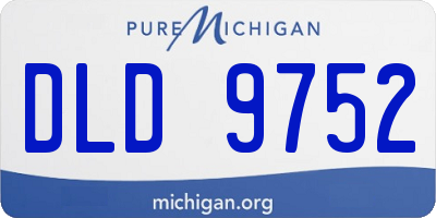 MI license plate DLD9752