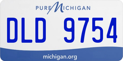 MI license plate DLD9754