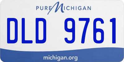MI license plate DLD9761