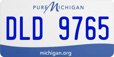 MI license plate DLD9765