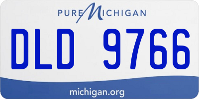 MI license plate DLD9766