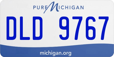 MI license plate DLD9767